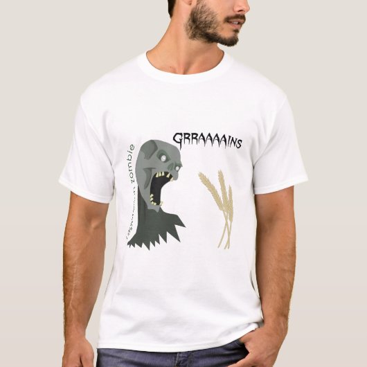 Vegetarian Zombie wil Graaareeën. T-shirt (Voorkant)