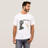 Vegetarian Zombie wil Graaareeën. T-shirt (Voorkant volledig)