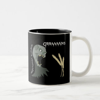 Vegetarian Zombie wil Graaareeën. Tweekleurige Koffiemok