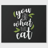 Vegetarie je bent wat je eet cadeaupapier (Vlak)
