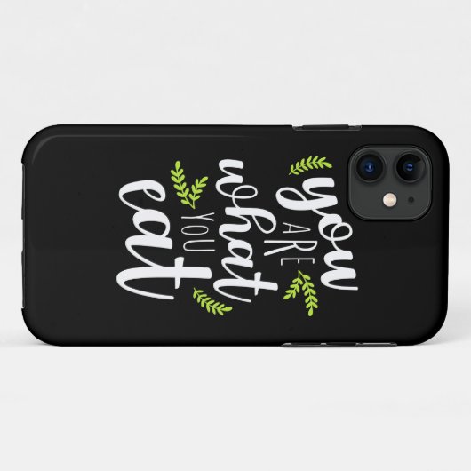 Vegetarie je bent wat je eet Case-Mate iPhone case (Achterkant (horizontaal))