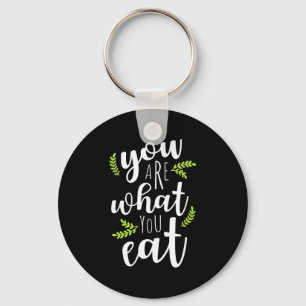 Vegetarie je bent wat je eet sleutelhanger