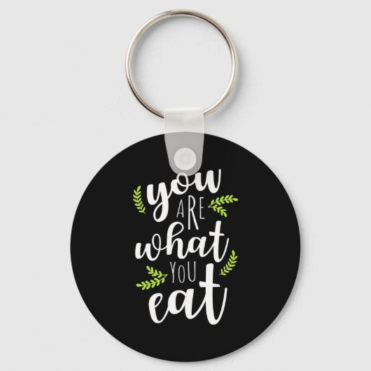 Vegetarie je bent wat je eet sleutelhanger (Voorkant)