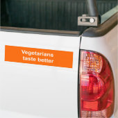Vegetarie smaakt beter bumpersticker (Op Truck)