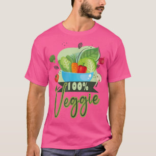 vegetariër 100 Veggie vegan veggie T-shirt