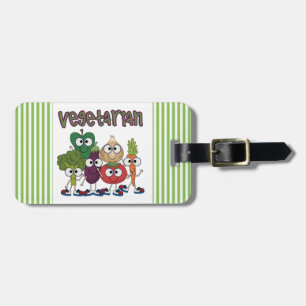 Vegetariër Bagagelabel