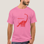  vegetariër Brachiosaurus Red T-shirt (Voorkant)