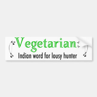 vegetariër bumpersticker