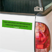 vegetariër bumpersticker (Op Truck)