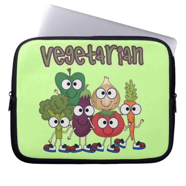 Vegetariër Laptop Sleeve (Voorkant)