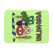 Vegetariër Magneet (Horizontaal)