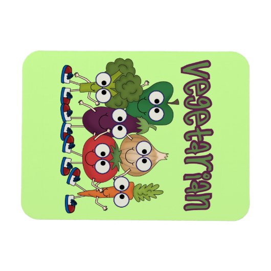 Vegetariër Magneet (Horizontaal)