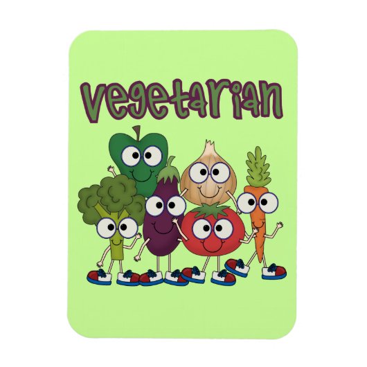 Vegetariër Magneet (Verticaal)