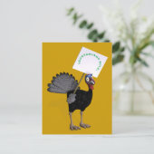 Vegetariër-regel! Briefkaart (Staand voorkant)