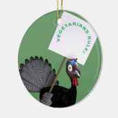 Vegetariër-regel! Keramisch Ornament (Links)