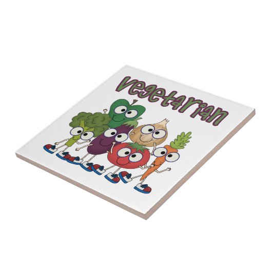Vegetariër Tegeltje (Zijkant)