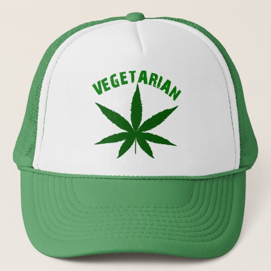 vegetariër, vegetariër, veggie, trucker pet (Voorkant)