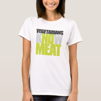 Vegetariërs geen vlees t-shirt