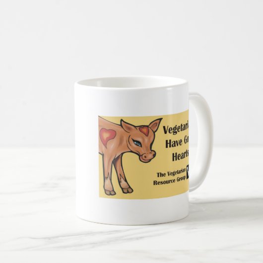 Vegetariërs hebben een goed hart! Mok (Voorkant rechts)