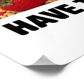 Vegetariërs hebben het kleinst dieet poster (Hoek)