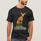 Vegetariërs mijn voedselbonen op je eten - Deer T-shirt (Voorkant)