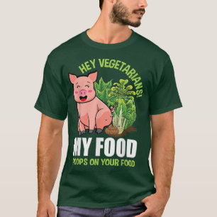 Vegetariërs mijn voedselbonen op je voedsel Vegan T-shirt