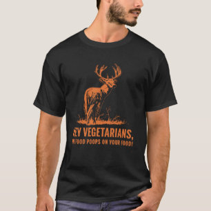 Vegetariërs mijn voedselbonen op je voedseldeeg t-shirt