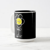 Vegetariërs... Tweekleurige Koffiemok (Voorkant links)