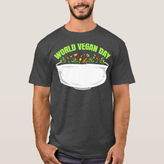 Vegetariërs Veggie Bowl voor wereldveen dag T-shirt