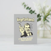 Vegetariërs: Ze zijn heerlijk Briefkaart (Staand voorkant)