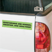 VEGETARIËRS ZIJN KINDER, SLIMMERE EN GEZONDHEIDSZO BUMPERSTICKER (Op Truck)