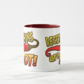 Vegetariërs zijn warme Mok (Midden)