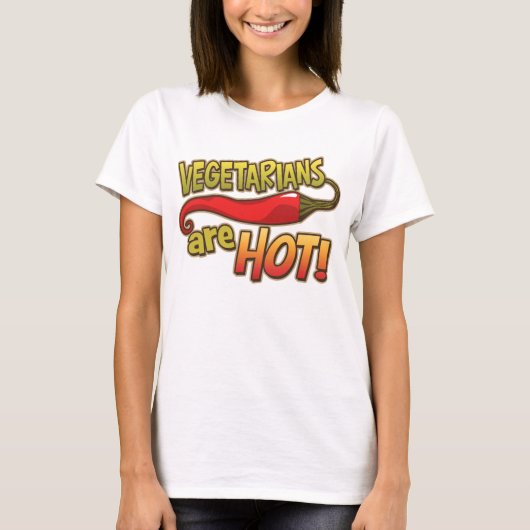 Vegetariërs zijn warme t - shirts (Voorkant)
