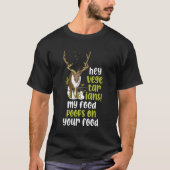 Vegetarie's, mijn voedselbont op je eten t-shirt (Voorkant)