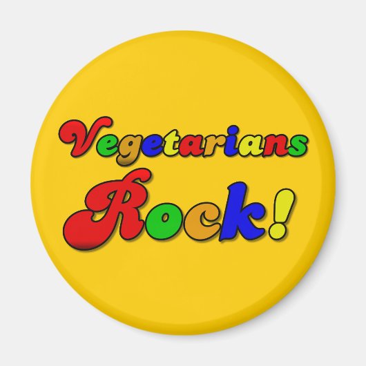 Vegetaries Rock Magneet (Voorkant)