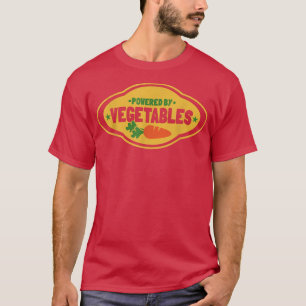Vegetarisch aangedreven door groenten t-shirt