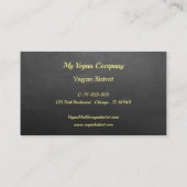 Vegetarisch boistrot of restaurant visitekaartje (Achterkant)