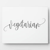 Vegetarisch bord Tabletop Plaque met Easel Fotoplaat (Voorkant)