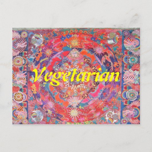 Vegetarisch Briefkaart (Voorkant)