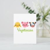 Vegetarisch Briefkaart (Staand voorkant)