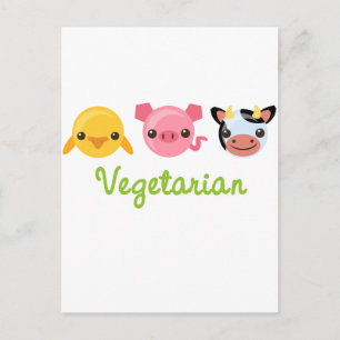 Vegetarisch Briefkaart