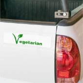 Vegetarisch Bumpersticker (Op Truck)