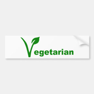 Vegetarisch Bumpersticker
