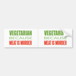 Vegetarisch Bumpersticker