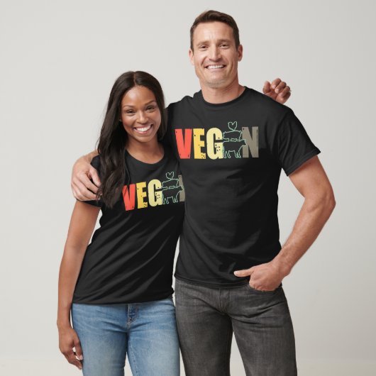 Vegetarisch Dierenvriend Vegan Foodie for Vegetabl T-shirt (Unisex)