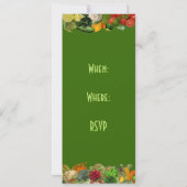 Vegetarisch diner kaart (Achterkant)