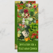 Vegetarisch diner kaart (Voorkant / Achterkant)