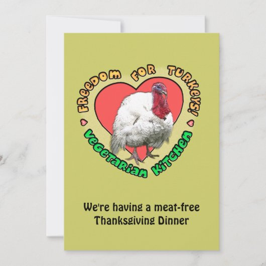 Vegetarisch diner kaart (Voorkant)