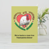 Vegetarisch diner kaart (Staand voorkant)