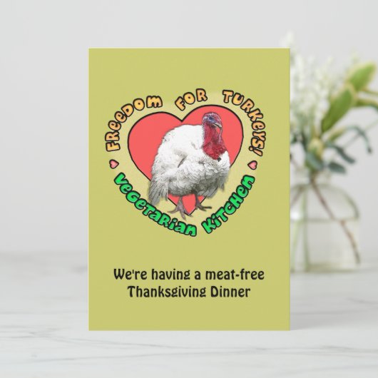 Vegetarisch diner kaart (Staand voorkant)